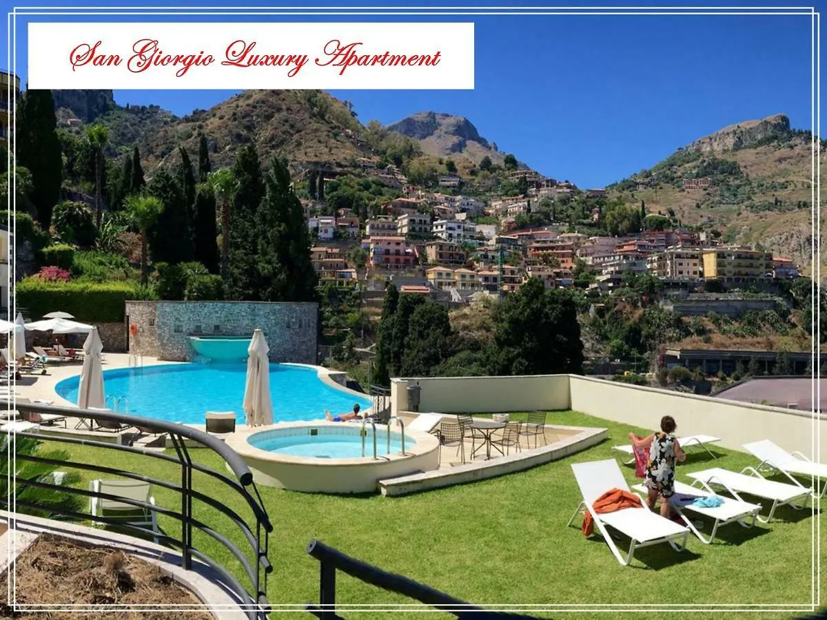 San Giorgio Luxury Apartment Taormina-Panoramic Pool & Parking Space Taormina